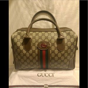 GUCCI BOSTON LEATHER BAG